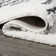 Collenn Diamond Stripe Geometric Shag White/Gray Rug