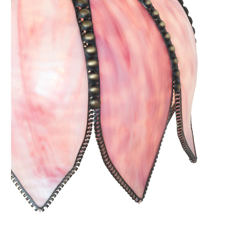 10" Wide Tulip Mini Pendant, Pink