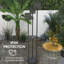 Black Solar Powered Rattan Deck Light,Pathway Light