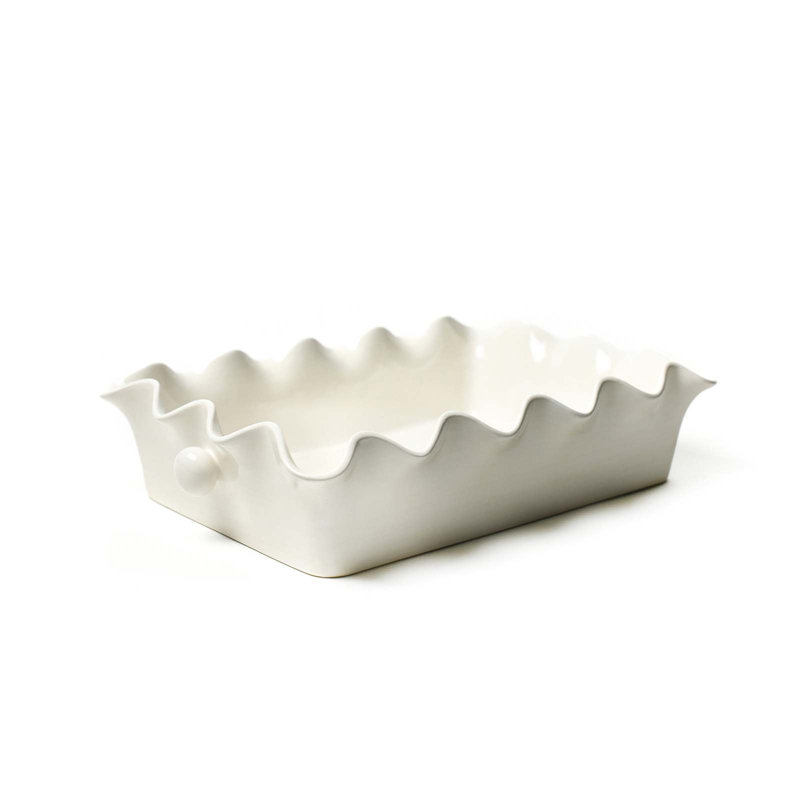 Casserole Signature à volants 14 blanc