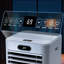 Climatiseur portatif 10 000 BTU - Refroidit 450 pieds carrés, 3-en-1 (refroidissement / déshumidification / ventilateur), télécommande + ensemble d'installation, blanc