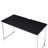 Rectangular Desk With Metal Frame