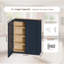 Armoire murale en bois massif de 36 pouces avec charnières à fermeture en douceur et tablettes réglables, parfaite pour le rangement dans la cuisine, la salle de bain et la salle de lavage