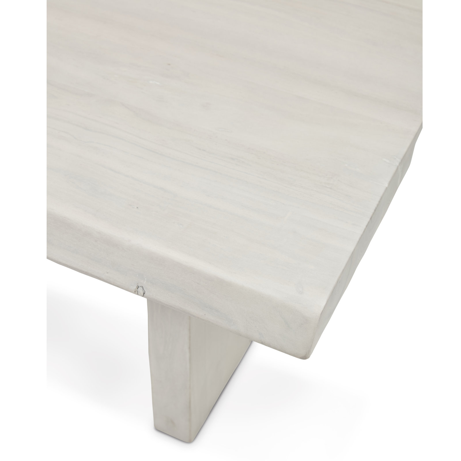Colin 48" Acacia Coffee Table, White Wash
