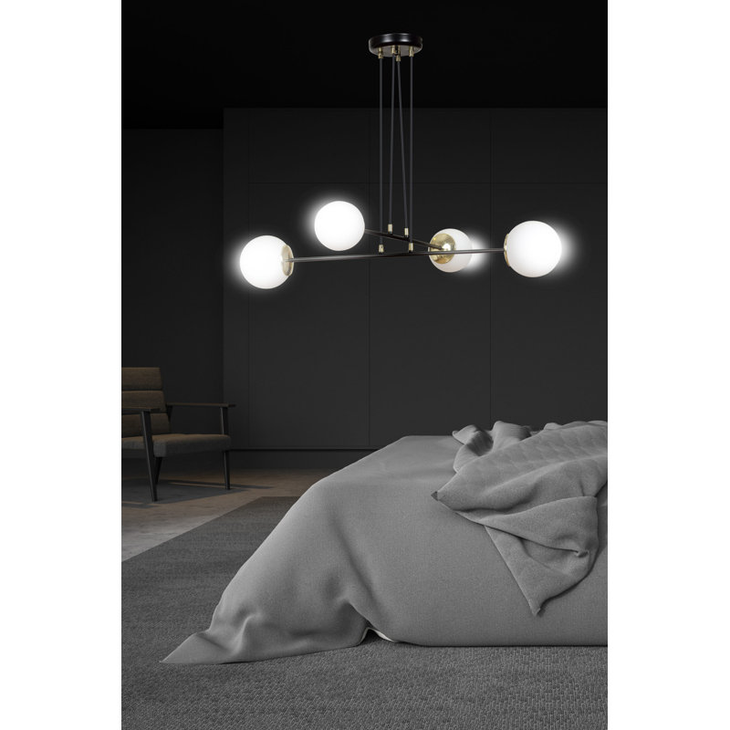 Cecily 4 - Light Kitchen Island Pendant, Black