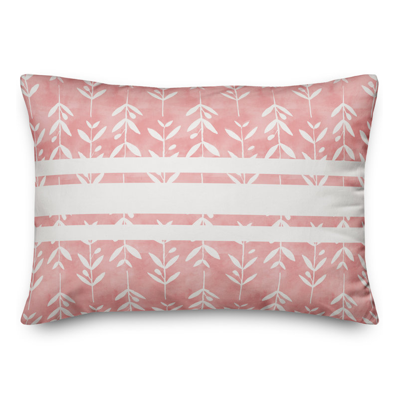 Abstract Floral Throw Pillow