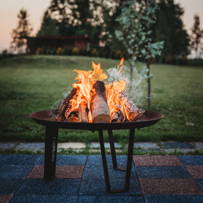 Round Steel Wood Burning Smokeless Fire Pit