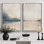 «Landscape Abstract Shapes Illustration», reproduction encadrée sur toile 2 pièces-91069266-91069268