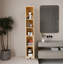 Armoire haute et mince en bambou naturel grande capacité