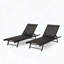 Chaise longue Salton avec dossier réglable et sièges en filet-889473633