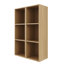 Armoire de rangement murale avec tablettes ouvertes-129339203
