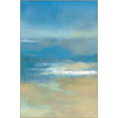 «Light Bath», peinture sur toile à cadre flottant