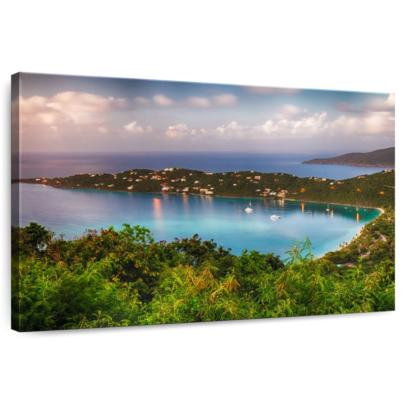 Panorama nocturne de Nicci Magens Bay, H 16 po x l 24 po