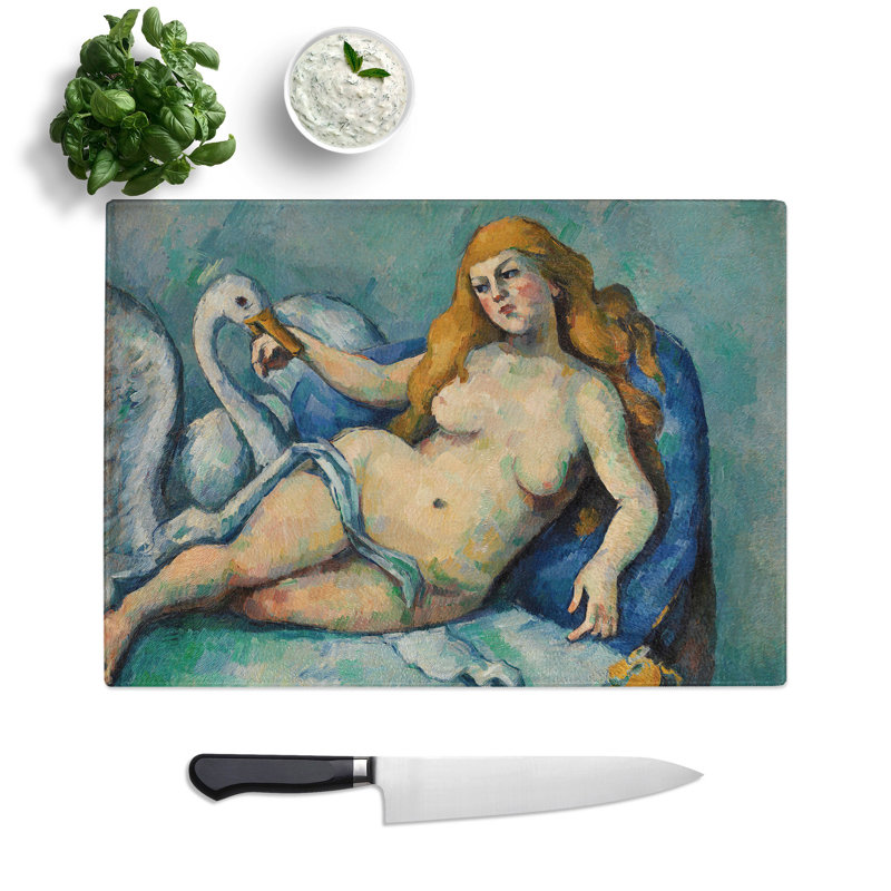 Leda and the Swan by Paul Cezanne Chopping Board, 0.4cm H x 28.5cm W x 39cm L