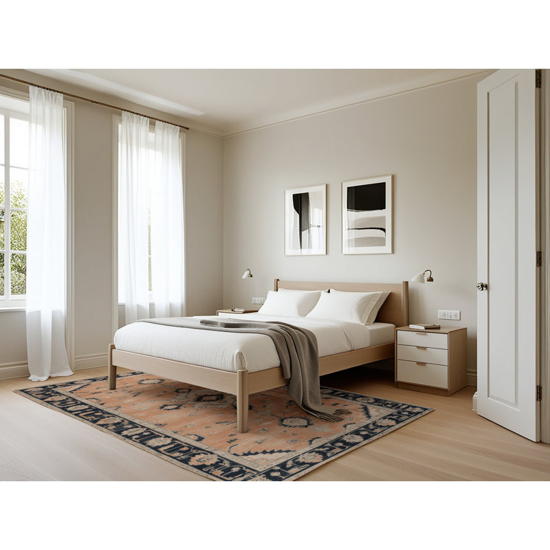 Tapis brun lavable à la machine, Rectangle 5 pi x 7 pi