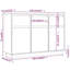Ireene 111cm Solid Wood Sideboard-2011004593