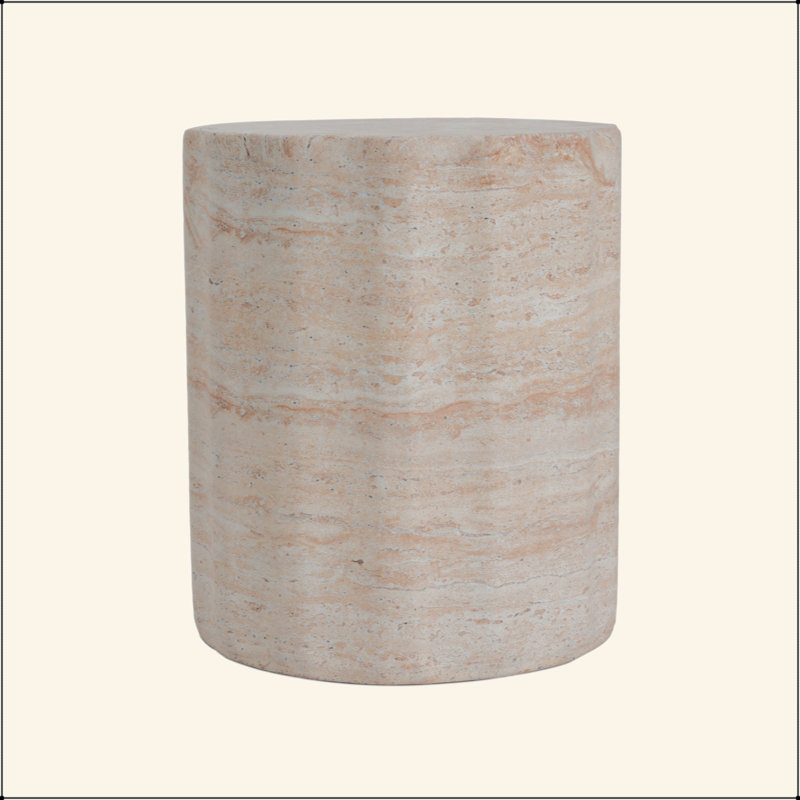Outdoor/Indoor Lightweight Concrete Side Table