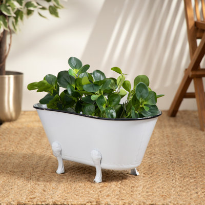 Pot de fleurs d'intérieur en métal 1 pièce Hassett