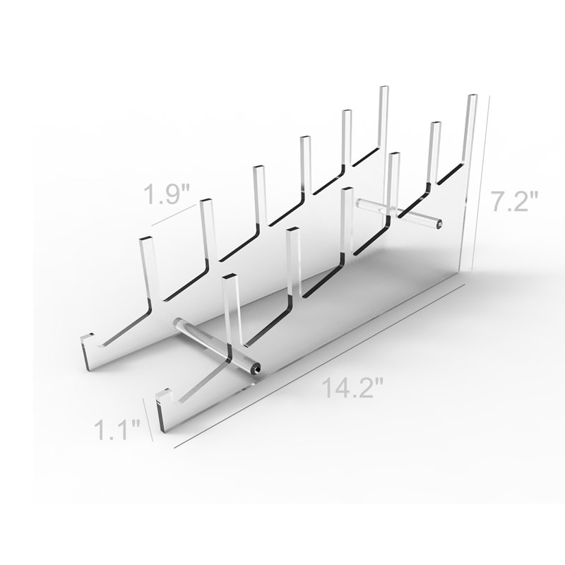 Rodrigo Large Multiple Plate Acrylic Rack Holder
