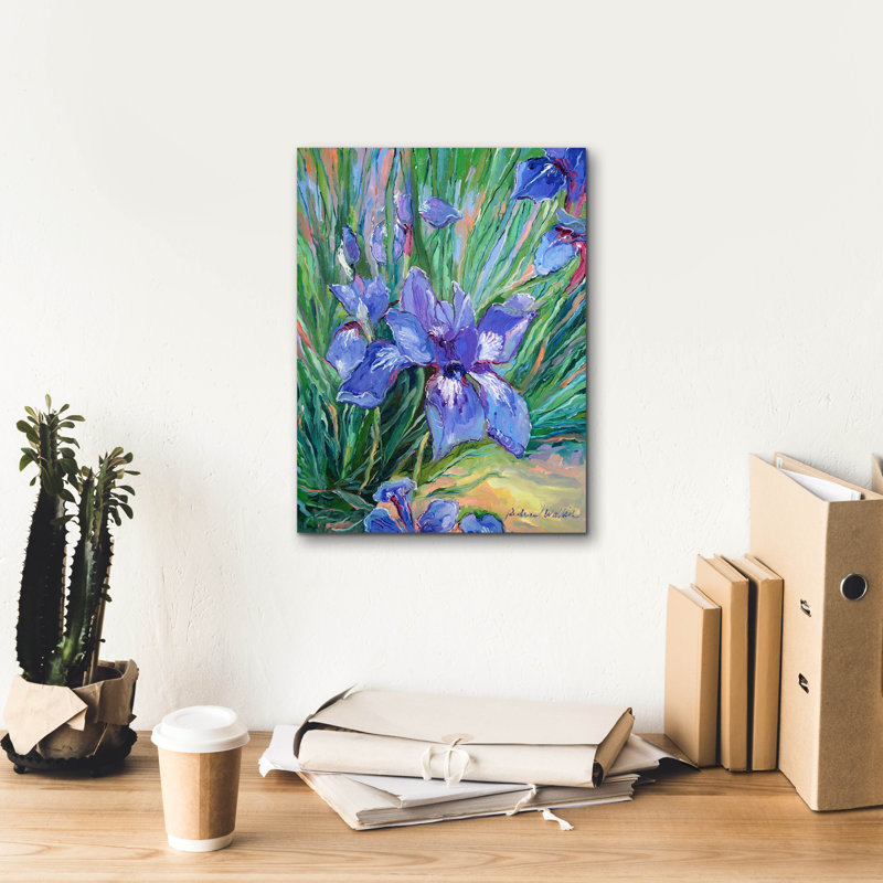 "Iris" par Richard Wallich, H 16 po x l 12 po x P 0,75 po