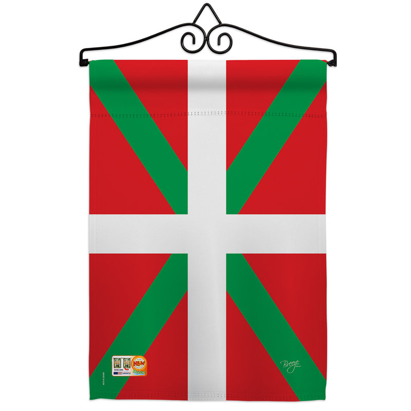 Impressions décoratives de polyester de 2 côtés 19 x 13 po  drapeau de jardin