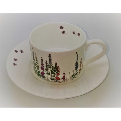 Bone China Teacup and Saucer
