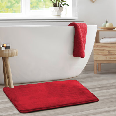 Tapis de bain en mousse viscoélastique ultra-doux avec envers antidérapant en PVC