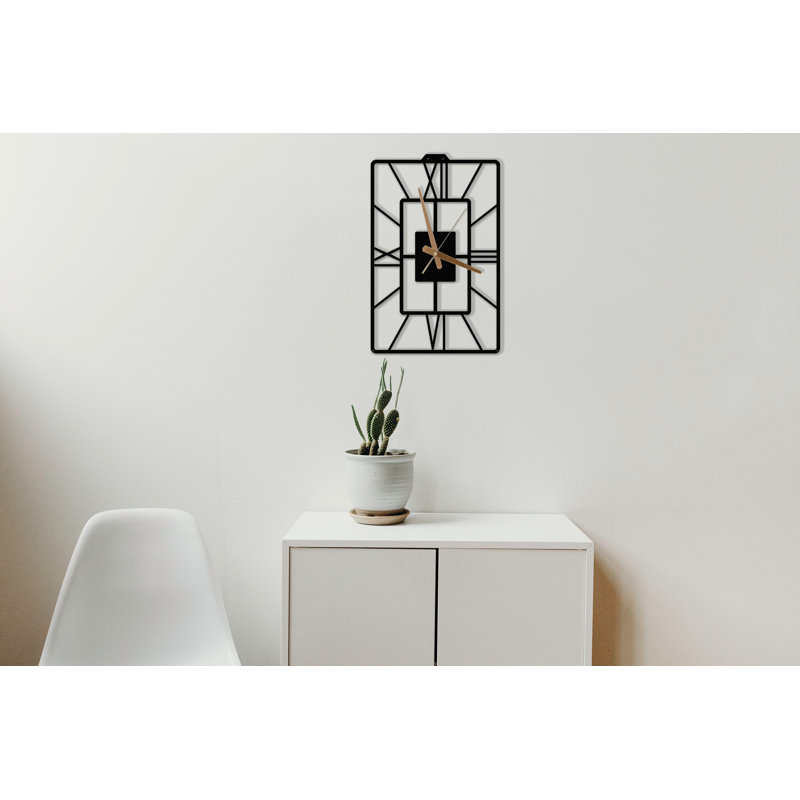 Amergin Metal Wall Clock, 45cm H x 29cm W