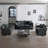 Grey Chenille Sofa With Armless Design