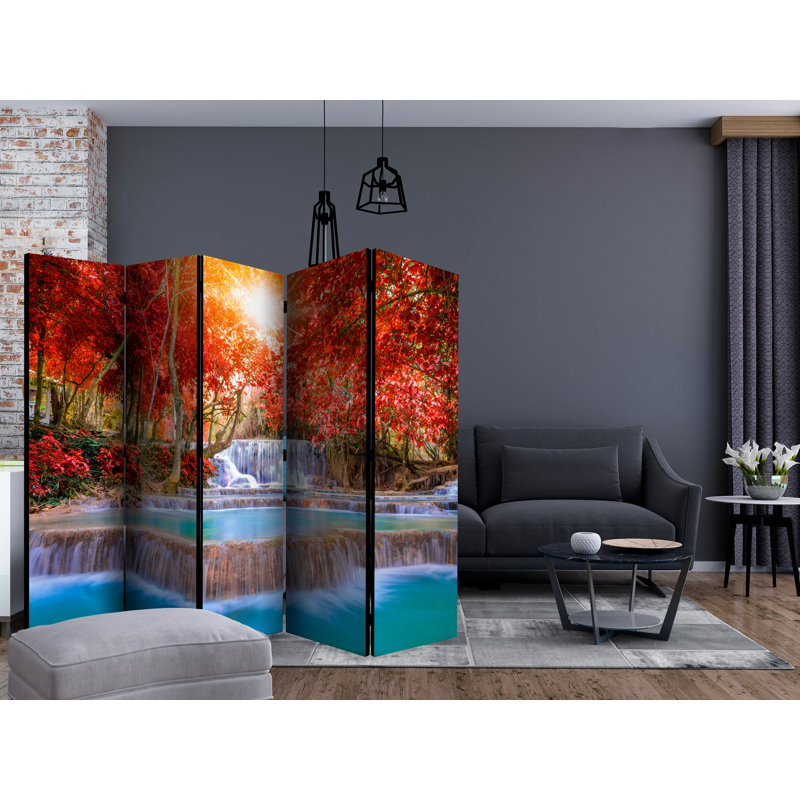 Dajad 172cm H Folding Room Divider, 5