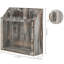 Solid Wood Free Standing Magazine Rack-805501405