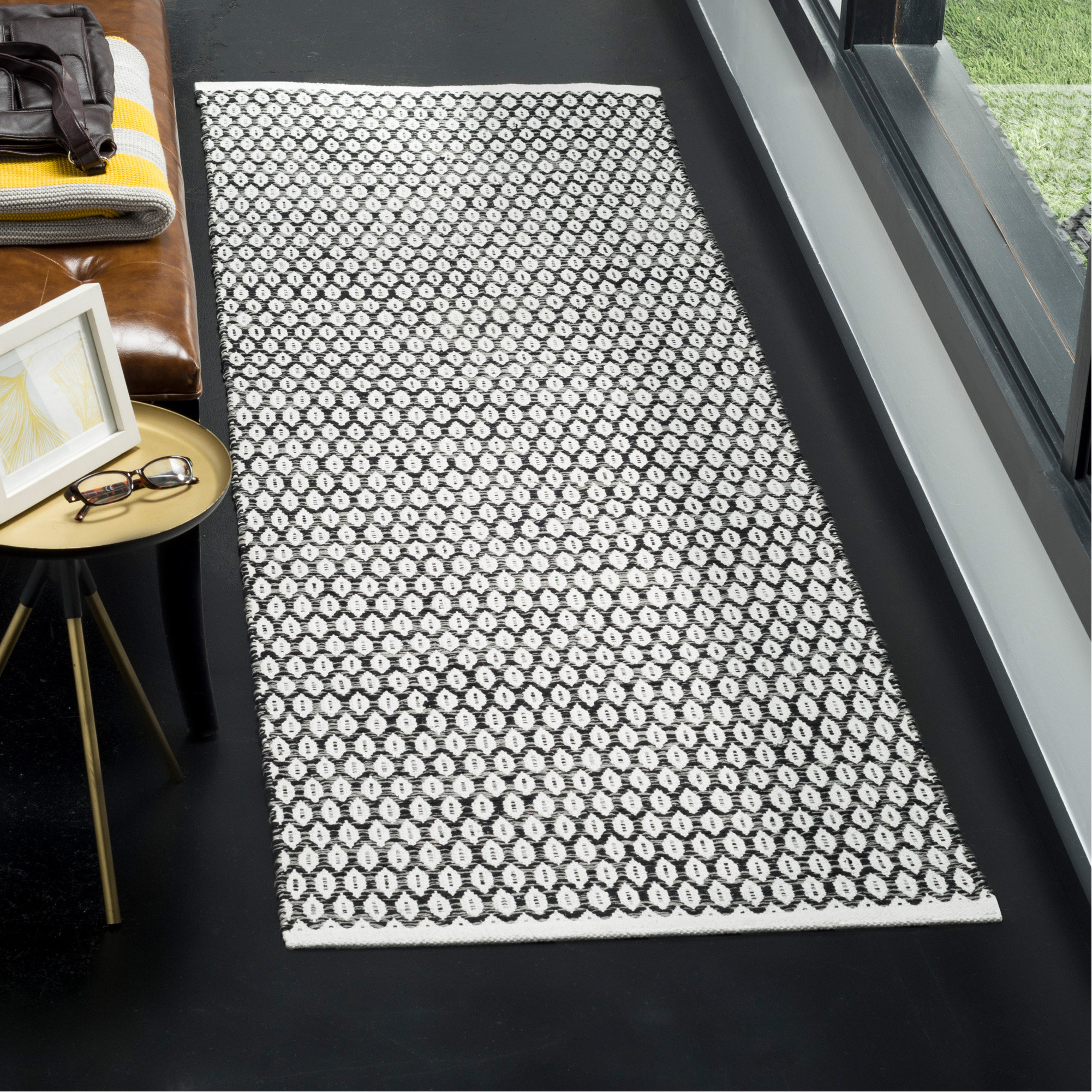 Modena Hand Woven Cotton Geometric Rug