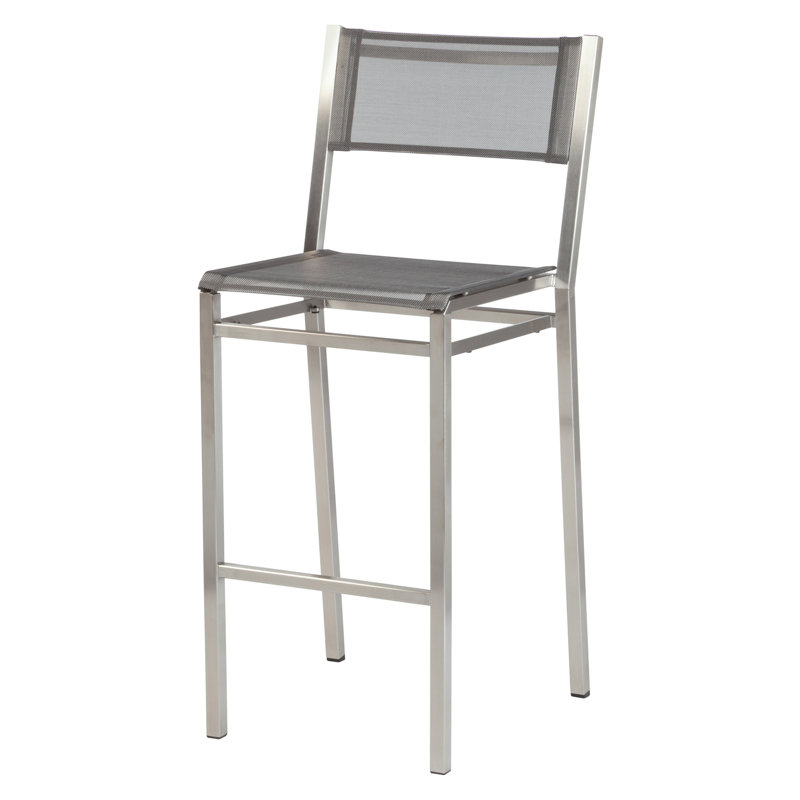 Equinox Outdoor Dining Chair, Platinum, 29"