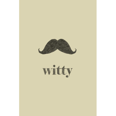Witty - Wrapped Canvas Print