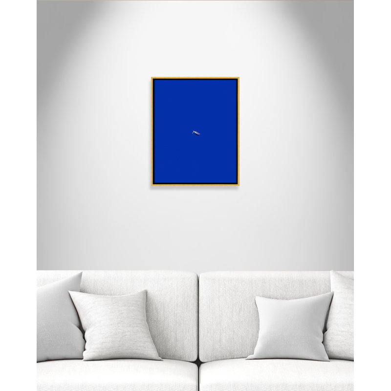 «No stress print» par Leon, Toile avec cadre, Gold Floater, 17.5'' W x 21.5'' H