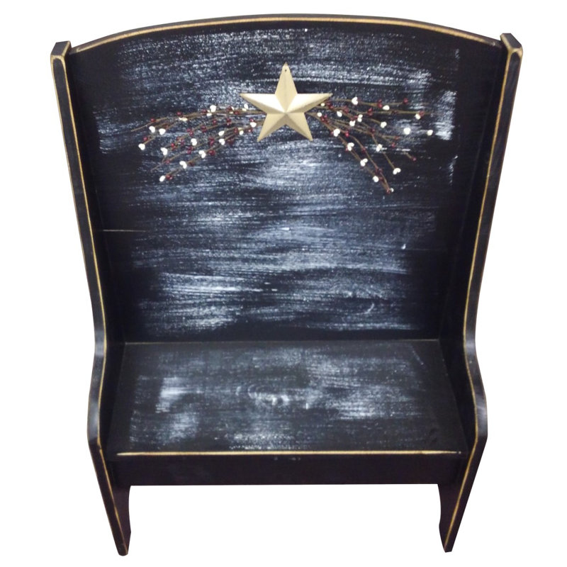 Wood Bench, Black