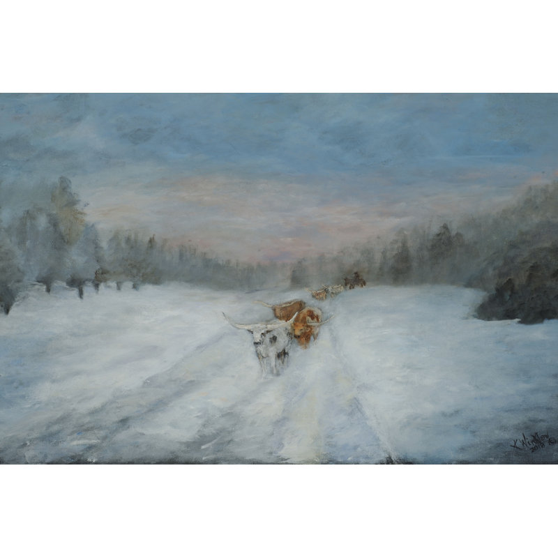 Voyage à travers la neige IV, H 24 po x l 36 po x P 1,25 po