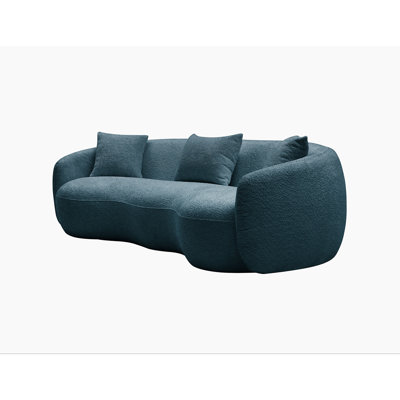 Yazgur Boneless 93.6" Curved Modern Upholstered Sofa