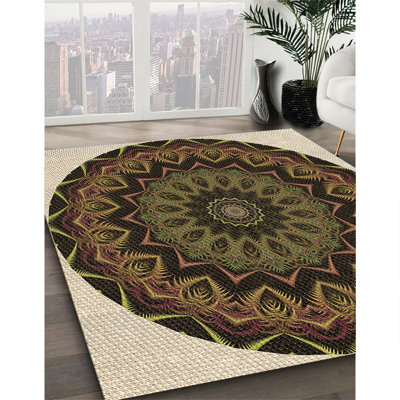 Tapis en chenille brun