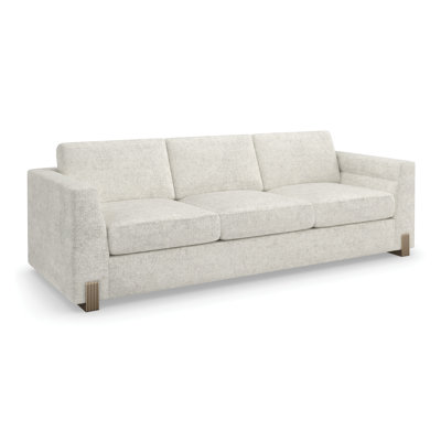 Counter Balance 98'' Faux Leather Sofa