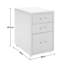 Eulonda 28cm Wide 3 -Drawer Mobile File Cabinet-450835367