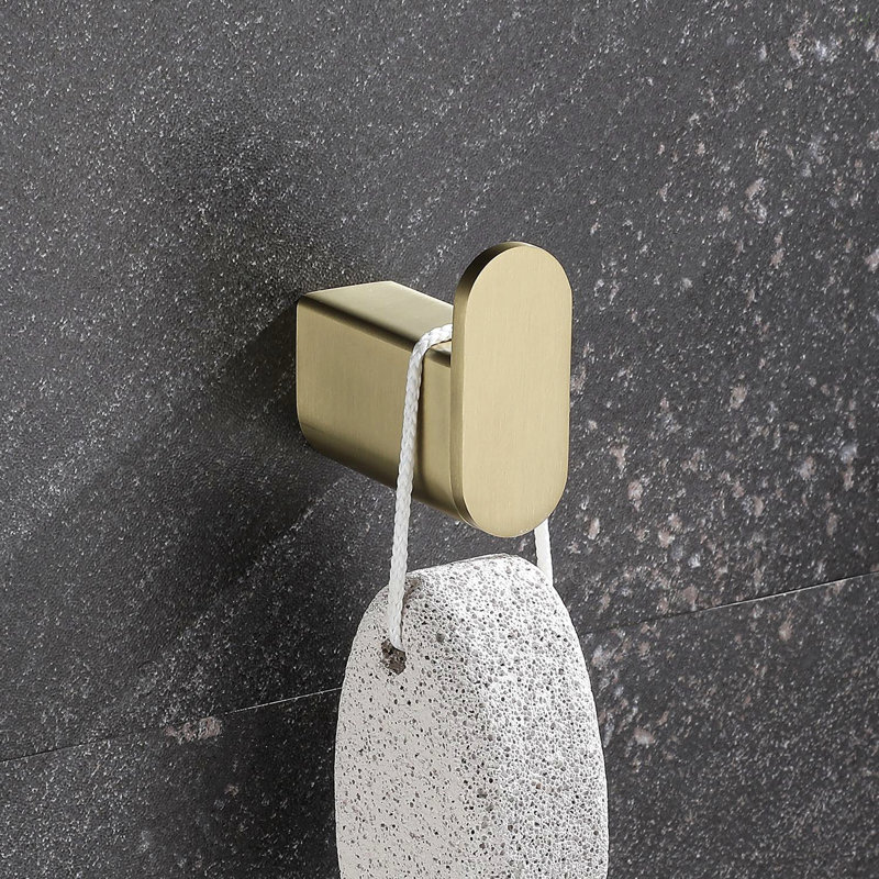 5- Piece Bathroom Hardware Set, Brushed Gold