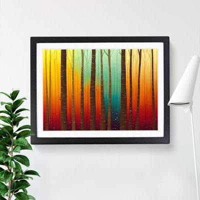 Splashed Forest Vol.2 Abstract - Framed Print
