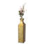 Vase de plancher décoratif en forme de bouteille en métal de style antique doré pour entrée, salon ou salle à manger, grand-586496801