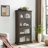 Glass Display Cabinet 4 Tier Glass Display Cabinet Storage Curio Cabinet With Flip Up Glass Doors, Collectors Showcase Toy Figure Organizers Rack, Bookcase For Living Room-371666000