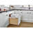 Wood Bottom Mount Pullout Waste/Trash Container With OXO And Storage W/ Soft-Close