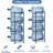 Huei 13.19'' W Metal Storage Rack-2021350634