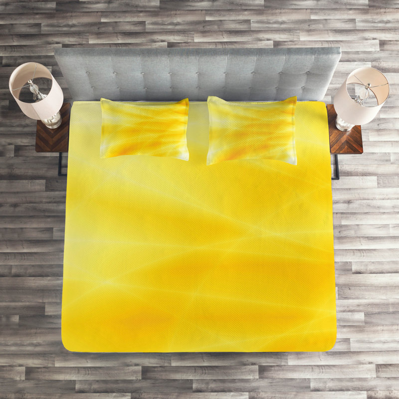 Vibrant Modern & Contemporary Polyester Coverlet, King Bedspread + 2 Shams