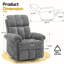 Fauteuil inclinable KORSER, fauteuils inclinables à bascule pour adultes, petits fauteuils inclinables pour petits espaces, fauteuil inclinable manuel avec poches latérales pour la chambre à coucher du salon-1402780433