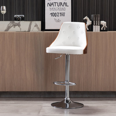 Tabouret de bar rotatif à hauteur ajustable Arefa